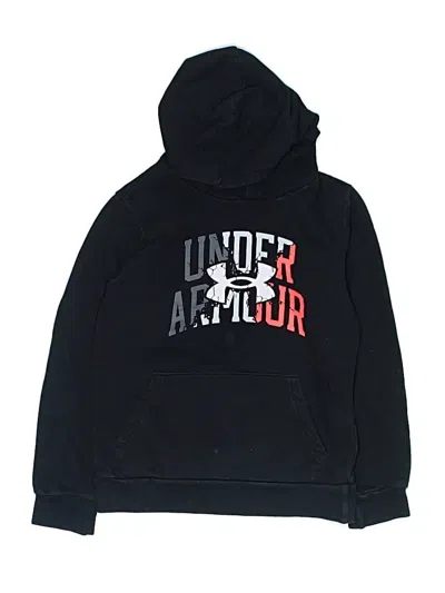 Pre-owned Under Armour Kids' Pullover Hoodie In Black