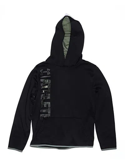 Pre-owned Under Armour Kids' Pullover Hoodie In Black