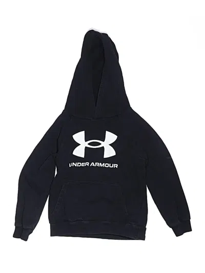 Pre-owned Under Armour Kids' Pullover Hoodie In Black