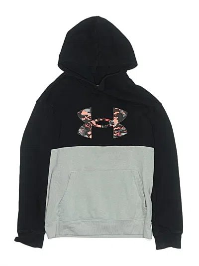 Pre-owned Under Armour Kids' Pullover Hoodie In Black