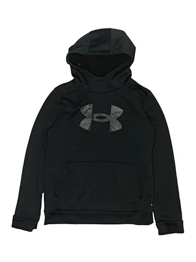 Pre-owned Under Armour Kids' Pullover Hoodie In Black