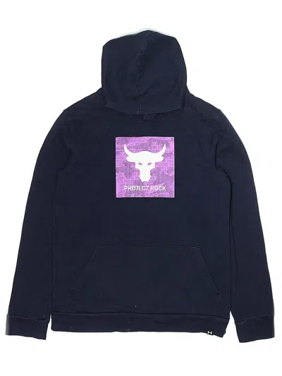 Pre-owned Under Armour Kids' Pullover Hoodie In Blue