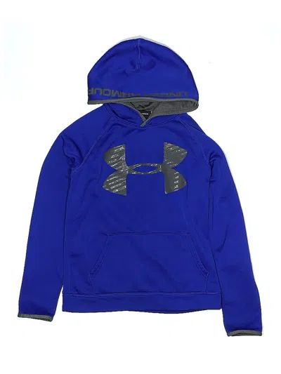 Pre-owned Under Armour Kids' Pullover Hoodie In Blue