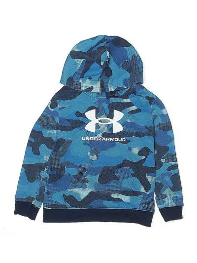 Pre-owned Under Armour Kids' Pullover Hoodie In Blue