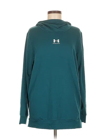 Pre-owned Under Armour Pullover Hoodie In Blue