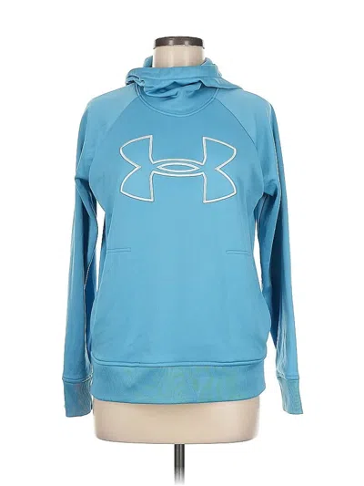 Pre-owned Under Armour Pullover Hoodie In Blue