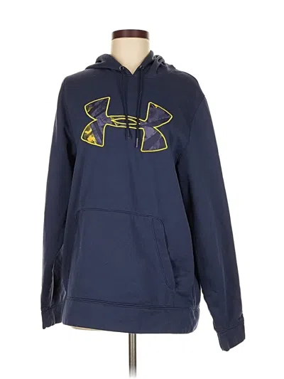 Pre-owned Under Armour Pullover Hoodie In Blue