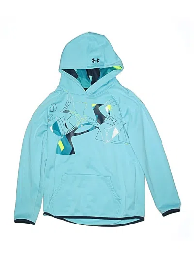 Pre-owned Under Armour Kids' Pullover Hoodie In Blue