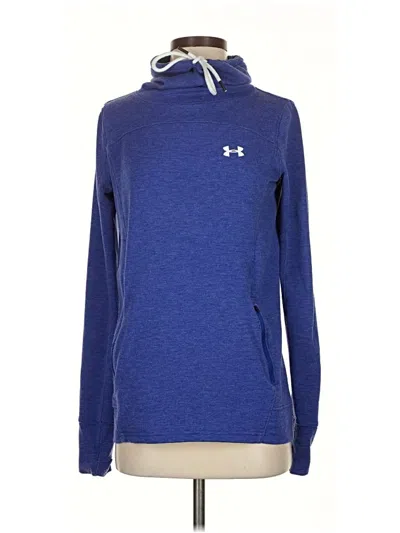 Pre-owned Under Armour Pullover Hoodie In Blue