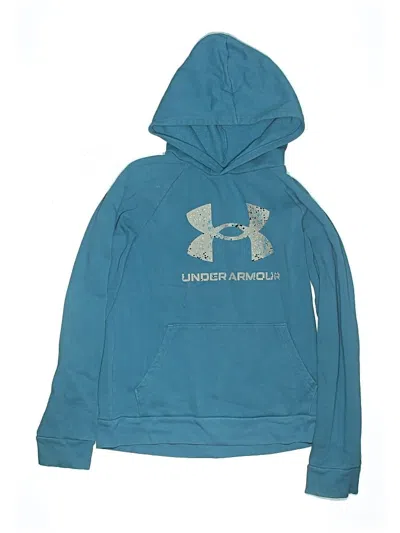 Pre-owned Under Armour Kids' Pullover Hoodie In Blue