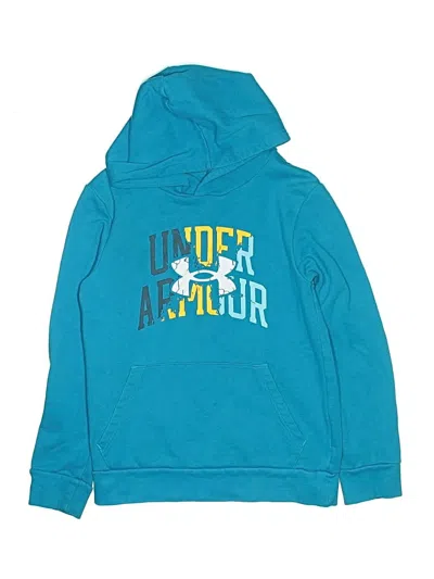 Pre-owned Under Armour Kids' Pullover Hoodie In Blue