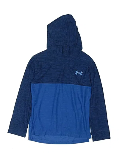 Pre-owned Under Armour Kids' Pullover Hoodie In Blue