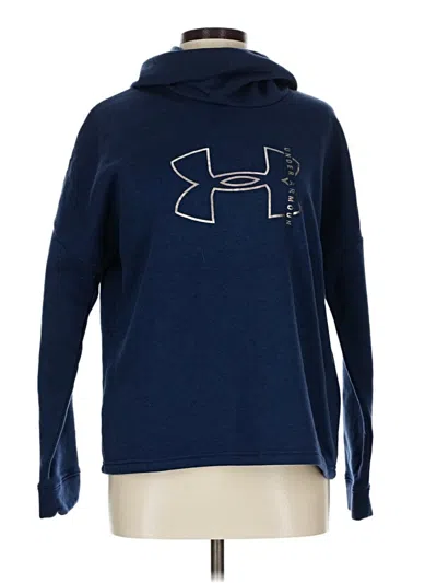 Pre-owned Under Armour Pullover Hoodie In Blue
