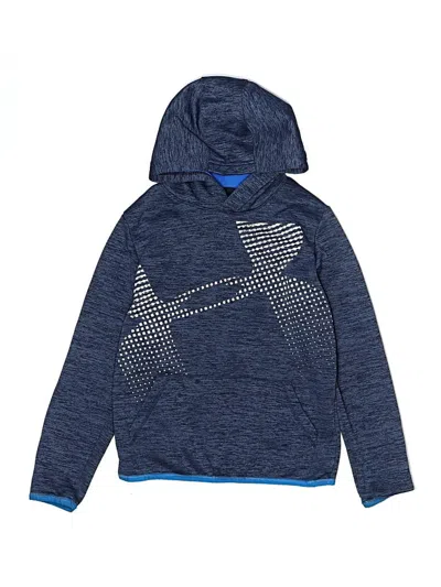 Pre-owned Under Armour Kids' Pullover Hoodie In Blue