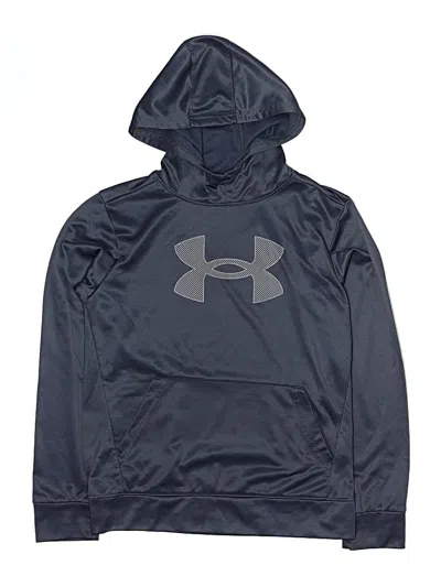 Pre-owned Under Armour Kids' Pullover Hoodie In Blue