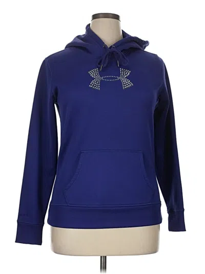 Pre-owned Under Armour Pullover Hoodie In Blue
