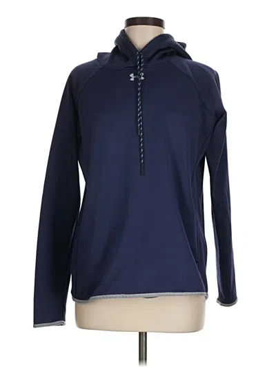 Pre-owned Under Armour Pullover Hoodie In Blue