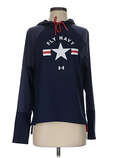 Pre-owned Under Armour Pullover Hoodie In Blue