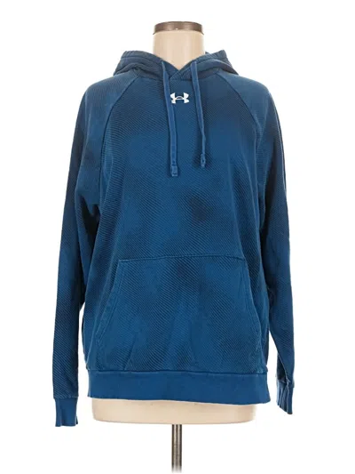 Pre-owned Under Armour Pullover Hoodie In Blue