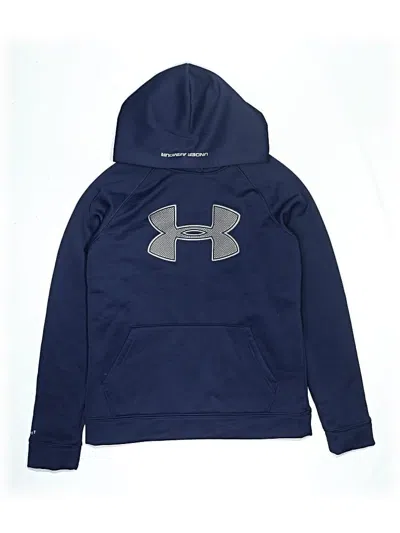 Pre-owned Under Armour Kids' Pullover Hoodie In Blue