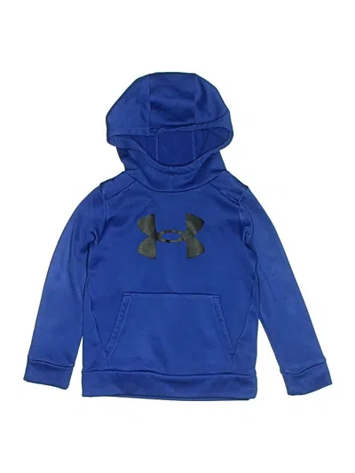 Pre-owned Under Armour Kids' Pullover Hoodie In Blue