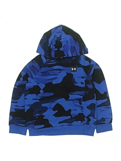 Pre-owned Under Armour Kids' Pullover Hoodie In Blue