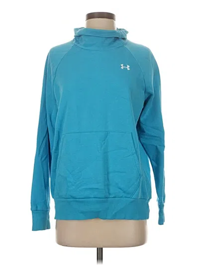 Pre-owned Under Armour Pullover Hoodie In Blue
