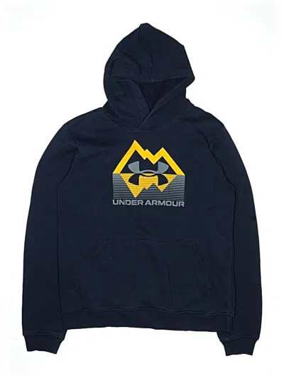 Pre-owned Under Armour Kids' Pullover Hoodie In Blue