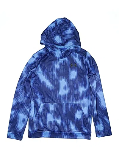 Pre-owned Under Armour Kids' Pullover Hoodie In Blue