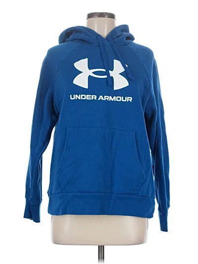 Pre-owned Under Armour Pullover Hoodie In Blue