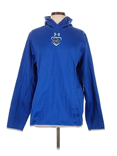 Pre-owned Under Armour Pullover Hoodie In Blue