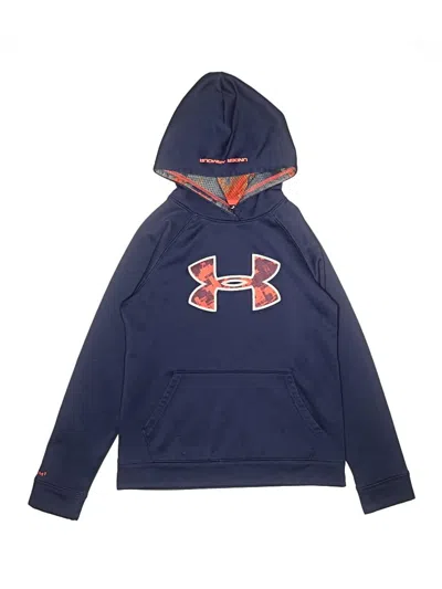 Pre-owned Under Armour Kids' Pullover Hoodie In Blue