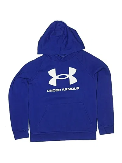 Pre-owned Under Armour Kids' Pullover Hoodie In Blue