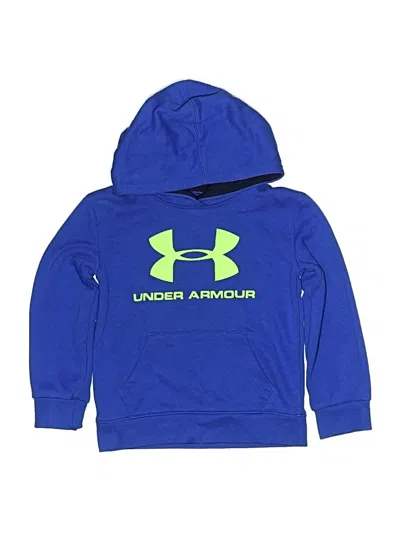Pre-owned Under Armour Kids' Pullover Hoodie In Blue