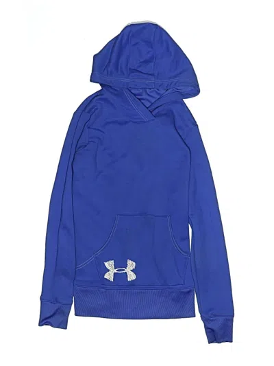 Pre-owned Under Armour Kids' Pullover Hoodie In Blue