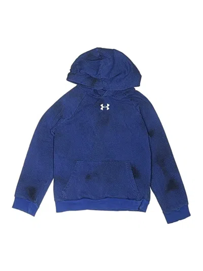 Pre-owned Under Armour Kids' Pullover Hoodie In Blue