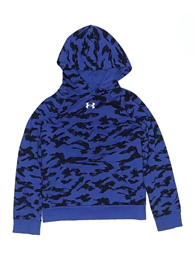 Pre-owned Under Armour Kids' Pullover Hoodie In Blue