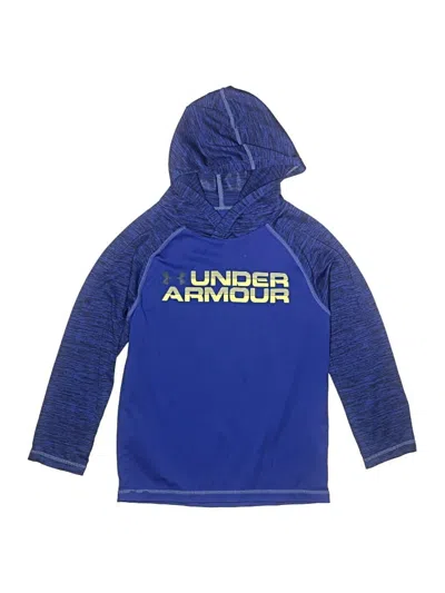 Pre-owned Under Armour Kids' Pullover Hoodie In Blue