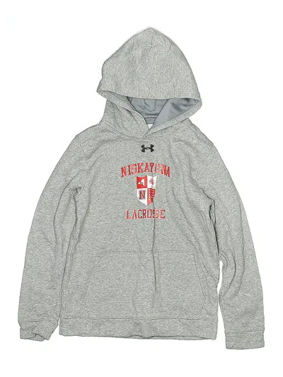 Pre-owned Under Armour Kids' Pullover Hoodie In Gray