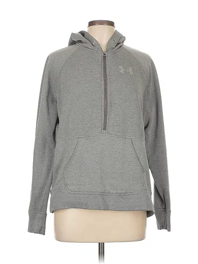 Pre-owned Under Armour Pullover Hoodie In Gray