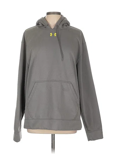 Pre-owned Under Armour Pullover Hoodie In Gray