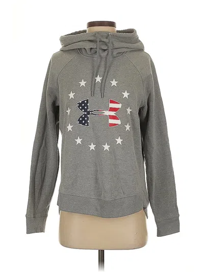 Pre-owned Under Armour Pullover Hoodie In Gray