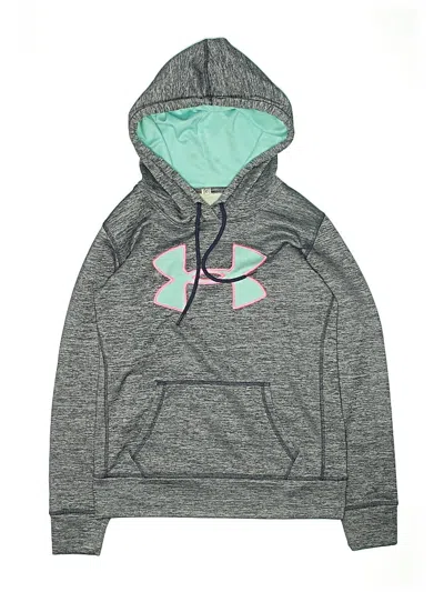 Pre-owned Under Armour Kids' Pullover Hoodie In Gray