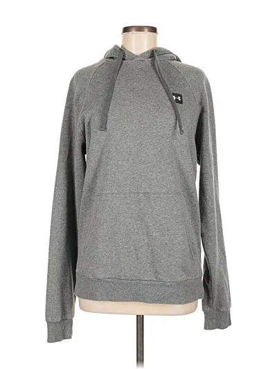 Pre-owned Under Armour Pullover Hoodie In Gray
