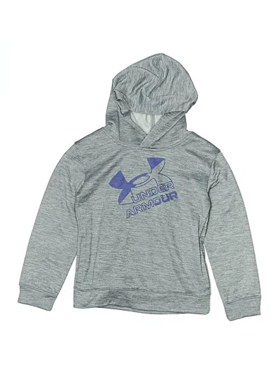 Pre-owned Under Armour Kids' Pullover Hoodie In Gray