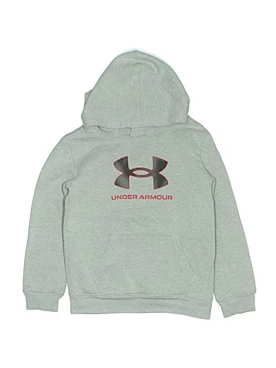 Pre-owned Under Armour Kids' Pullover Hoodie In Gray