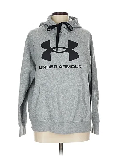 Pre-owned Under Armour Pullover Hoodie In Gray