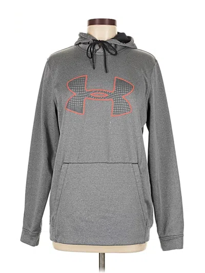 Pre-owned Under Armour Pullover Hoodie In Gray