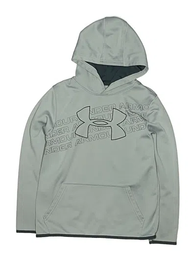 Pre-owned Under Armour Kids' Pullover Hoodie In Gray