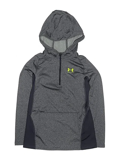 Pre-owned Under Armour Kids' Pullover Hoodie In Gray